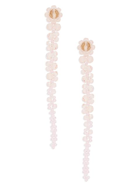 Simone Rocha Simone Rocha Beaded Drop Earrings in Pale Pink at Nordstrom