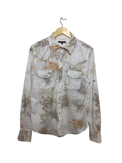 Other Designers Japanese Brand - Japanese Water Back Floral Motif Button-ups Shirt