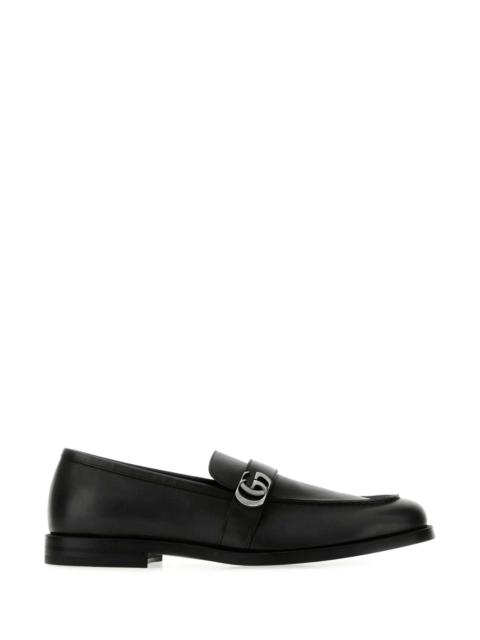 GUCCI Gucci Men Black Leather Loafers