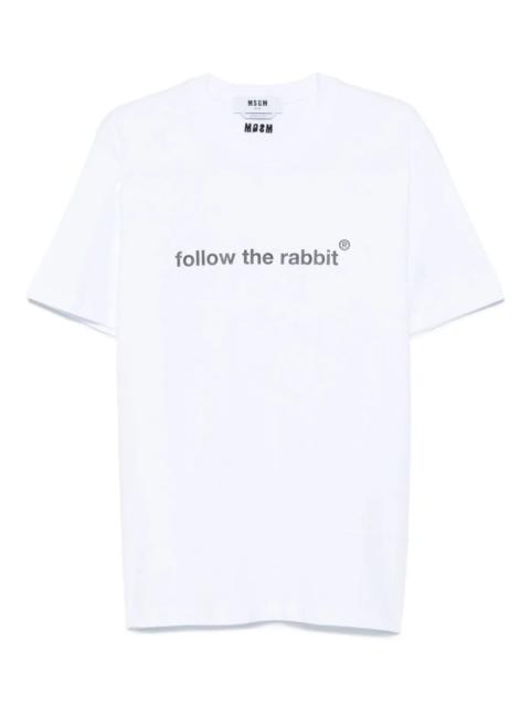 MSGM Follow The Rabbit T-Shirt