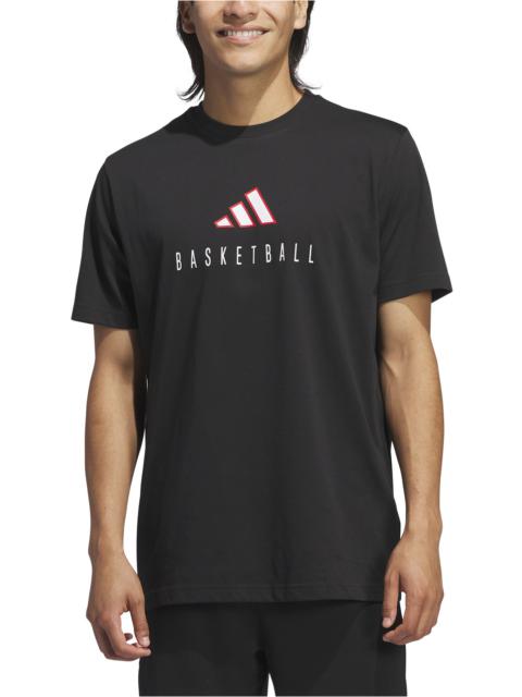 adidas adidas Mens adidas Worldwide Hoops Logo Graphic Basketball Tee