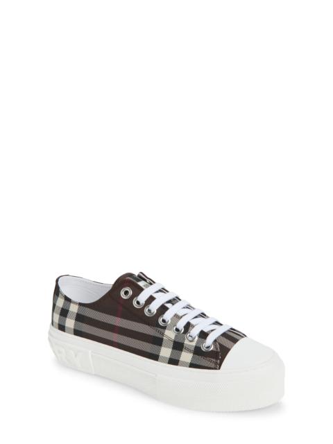 Burberry burberry Jack Check Low Top Sneaker in Mahogany Ip Check at Nordstrom