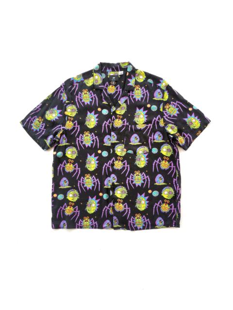 Other Designers H&M Rick & Morty Hawaiian Open Collar Shirts Cartoon Network