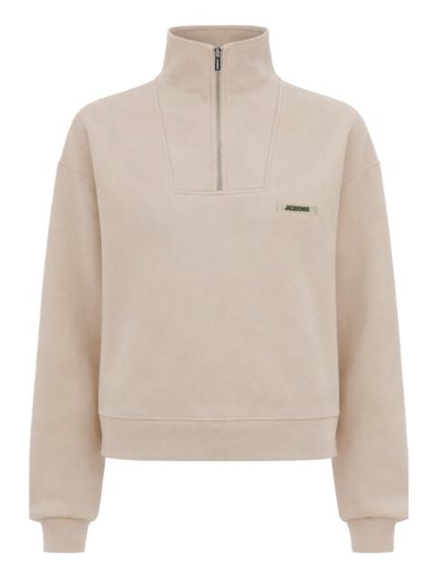 JACQUEMUS Jacquemus Women Grosgrain Sweatshirt With Turtleneck