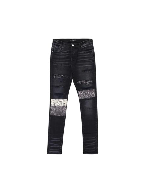 AMIRI Amiri Vintage Bandana Artpatch Jean 'Aged Black'