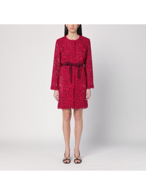 P.A.R.O.S.H. - P.A.R.O.S.H. Red lace long jacket