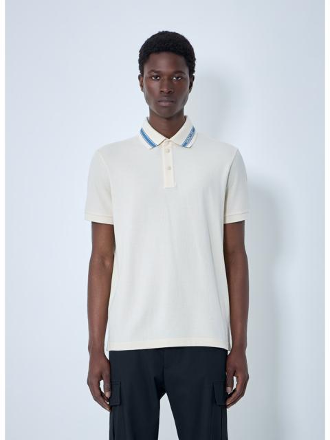 Moncler Moncler Men Polo Shirt With Contrast Collar