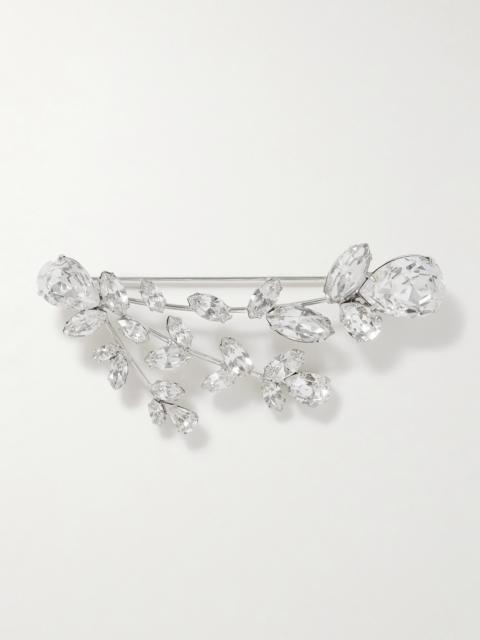 Jennifer Behr Apolline Silver-tone Crystal Brooch