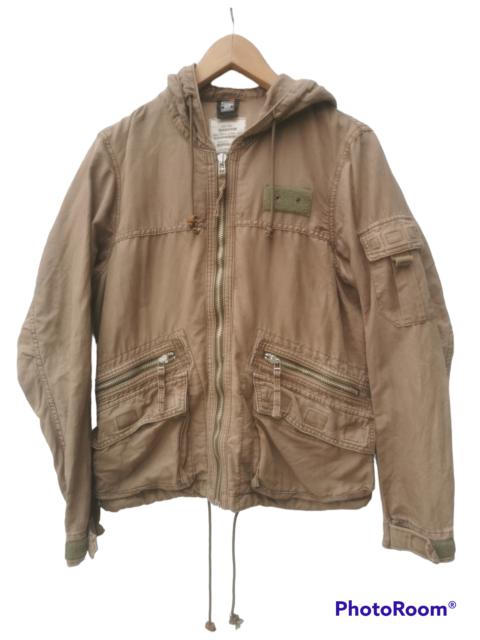 Other Designers Vintage - Japanese Bartack Military Multipocket Hoodie Jacket