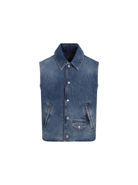 Givenchy Men Givenchy Sleeveless Denim Vest