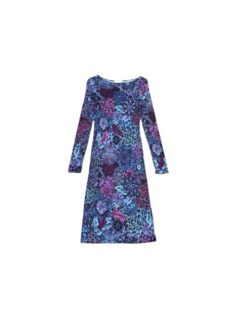 PUCCI Vintage Emilio Pucci Floral Print Bodycon Maxi Dress