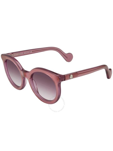 Moncler Moncler Mirrored Purple Gradient Round Ladies Sunglasses ML0015 75Z 51 24 140