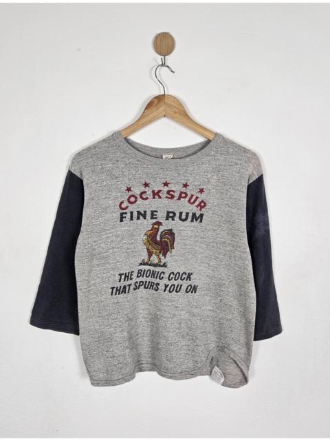 Warehouse & Co. Warehouse & Co. Cockspur Fine Rum colorblock baseball shirt