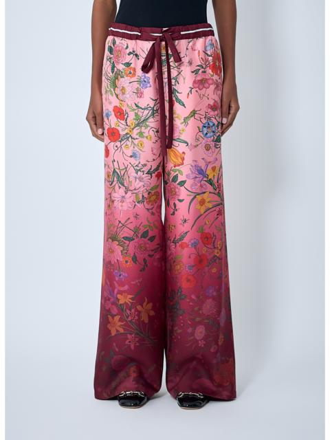 GUCCI Gucci Women Flora Degrade Printed Silk Pants
