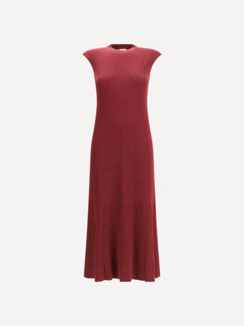 SA SU PHI Ribbed Cashmere Silk Sleeveless Long Dress