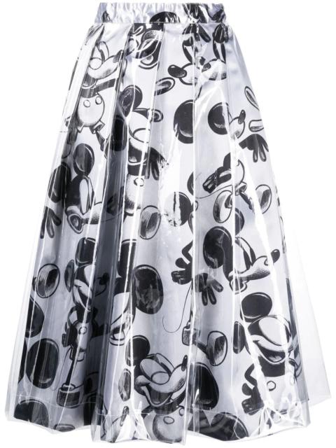 Comme Des Garçons Mickey Mouse print skirt