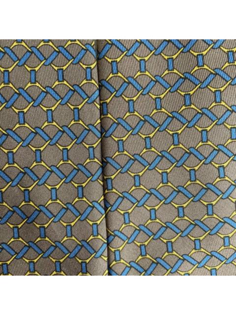 Hermès Hermes Paris Silk Tie 7090 AO Geometry Green