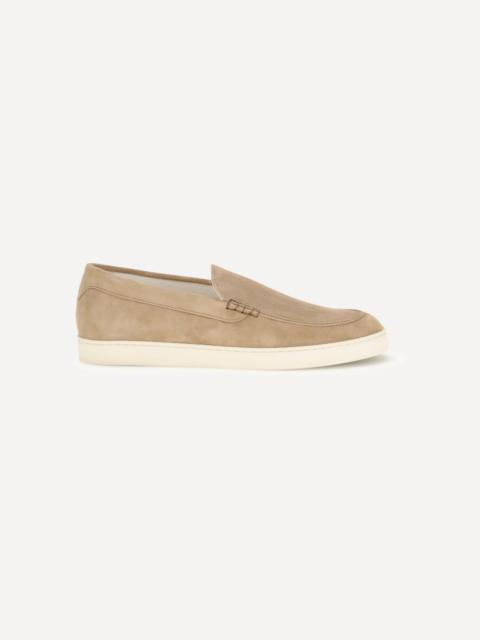 Burberry Beige Suede Chance Loafers | REVERSIBLE display picture 3