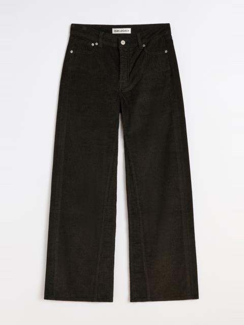 Our Legacy Treble Cut Dark Brown Twill Cord