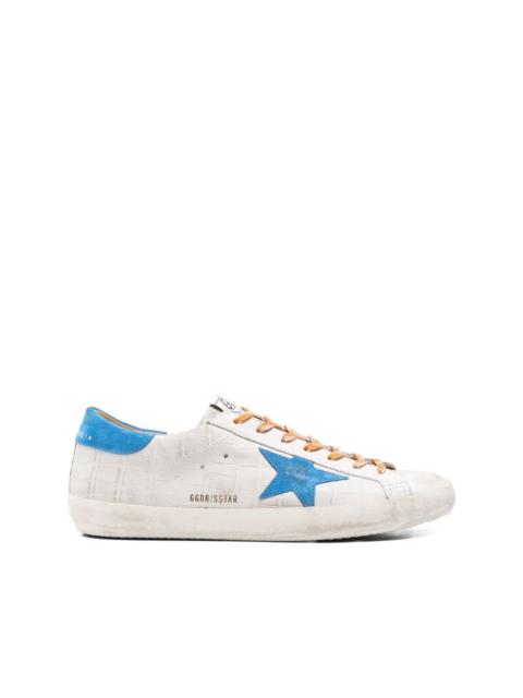 Golden Goose crocodile-effect star low-top sneakers