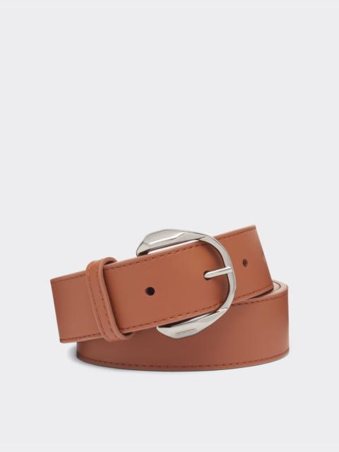 Ferrari Leather belt with Prancing Horse detail