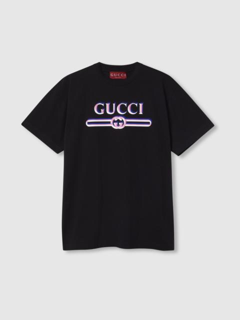 GUCCI Printed cotton jersey T-shirt