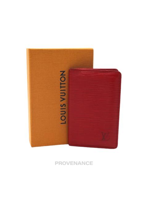 Louis Vuitton Louis Vuitton Pocket Organizer Wallet - Red Epi Leather