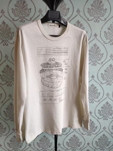 UNDERCOVER ARCHIVE ! White brain slices long sleeve tee