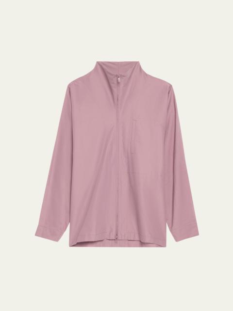 Men's Mock-Neck Zip Overshirt