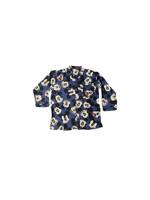 Other Designers Vintage - Mickey Mouse Logo All Over Printed Button Up Shirt