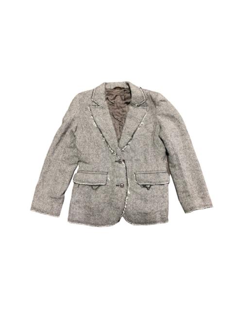 Hysteric Glamour Hysterics Glamour Tweed Wool Blazer Jacket distressed Style