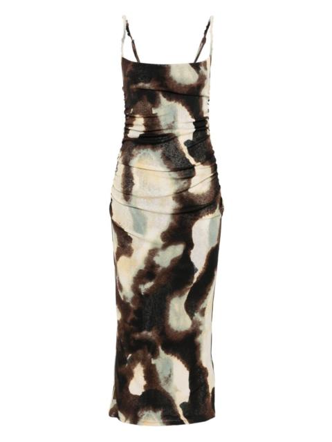 Nanushka ruched-detail midi dress