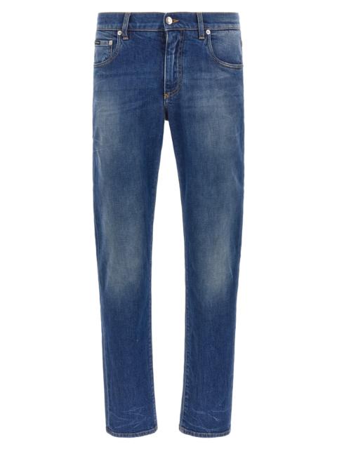 Dolce & Gabbana Dolce & Gabbana Men Logo Embroidery Jeans