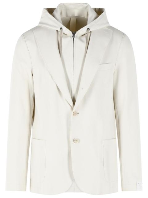 Other Designers Eleventy Ivory Cotton Blend Blazer Men