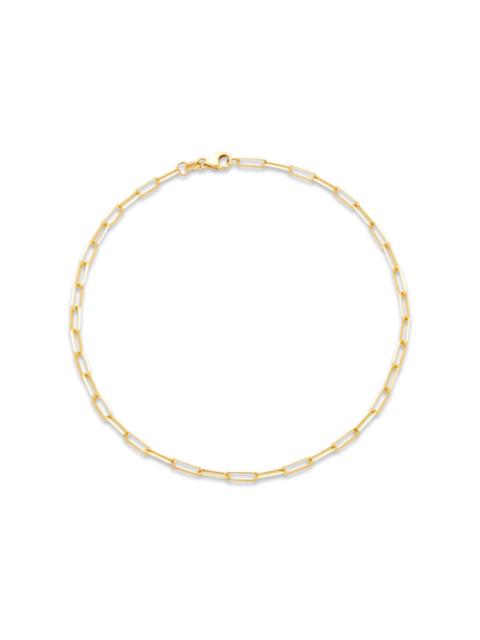 STONE AND STRAND Paperclip Anklet