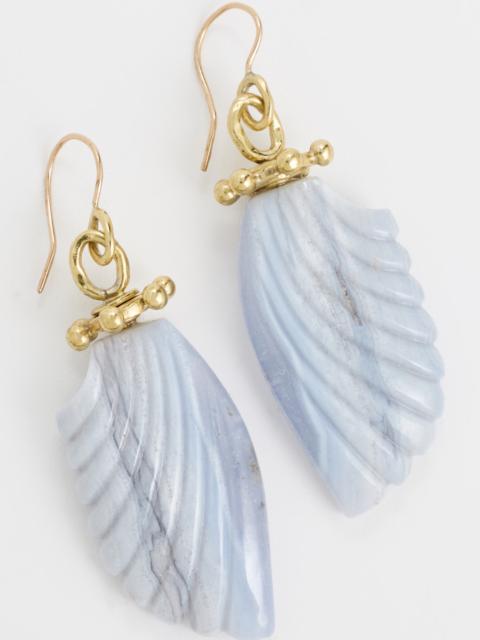 ULLA JOHNSON Small Wing Stone Drop Earrings