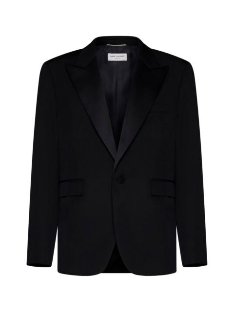 SAINT LAURENT Saint Laurent Men Saint Laurent<Br/>Grain De Poudre Tuxedo Jacket