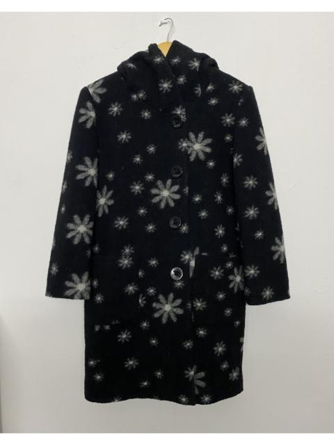 Balmain Vintage BALMAIN PARIS Flower Print Wool Blend Coat Jacket