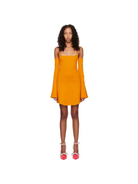 MACH & MACH Orange Amelie Minidress