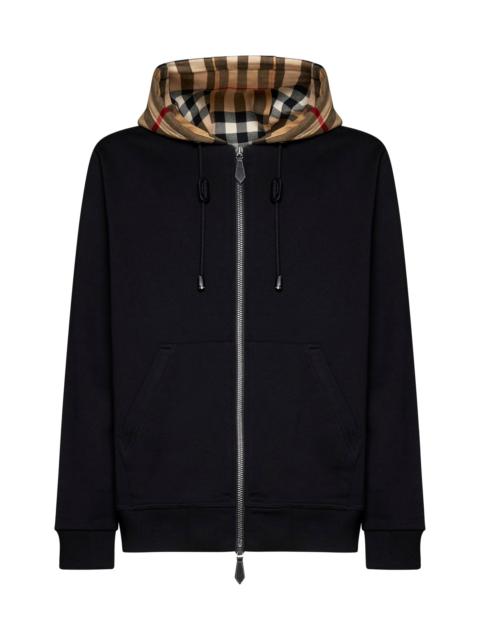 Burberry Burberry Men Check Hoodie