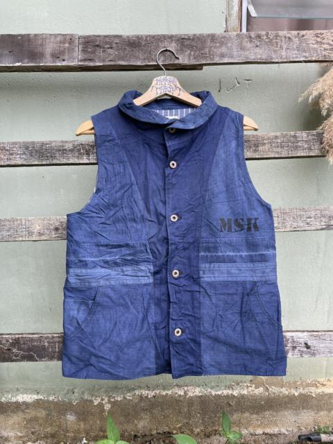 Other Designers Vintage Masterkey MSK Denim Pocket Vest Japan