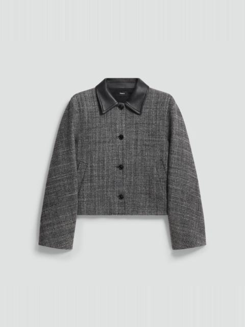 Theory Curve Sleeve Jacket in Malfile Wool