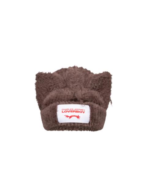 CHARLES JEFFREY LOVERBOY FLUFFY CHUNKY EARS BEANIE (BROWN)