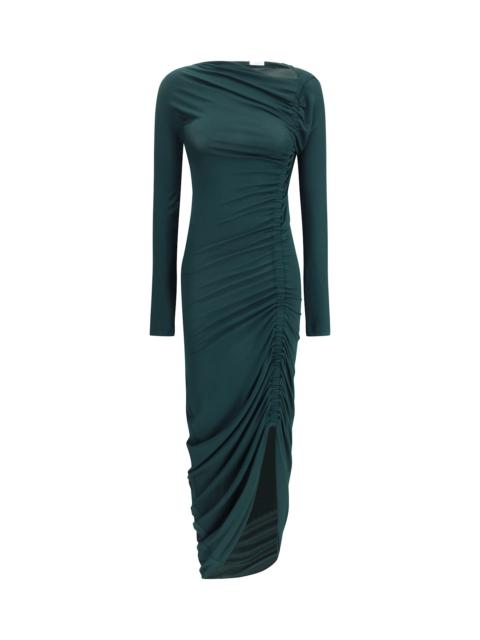 FERRAGAMO Draped Midi Dress