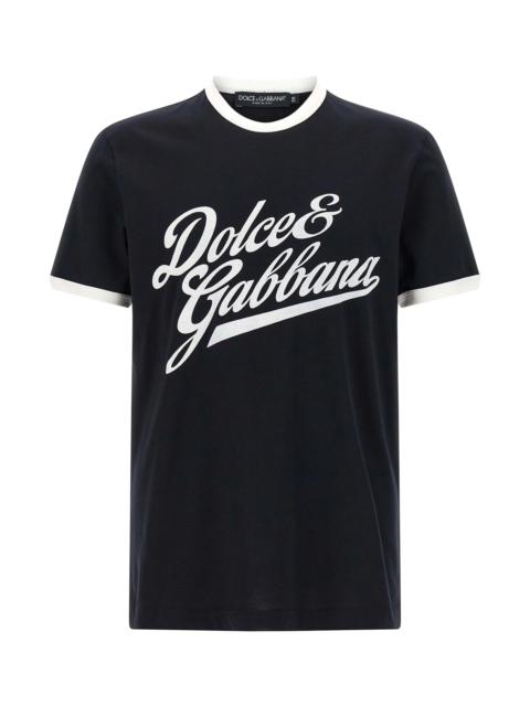 Dolce & Gabbana Velvet logo t-shirt