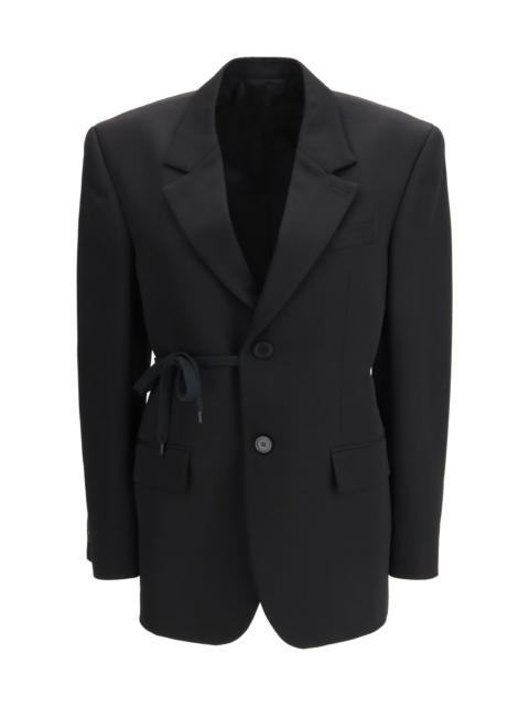 BALENCIAGA Balenciaga Barathea Wool Tailored Jacket