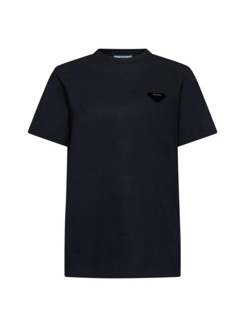 Prada Prada Abbigliamento Women Logo Cotton T-Shirt