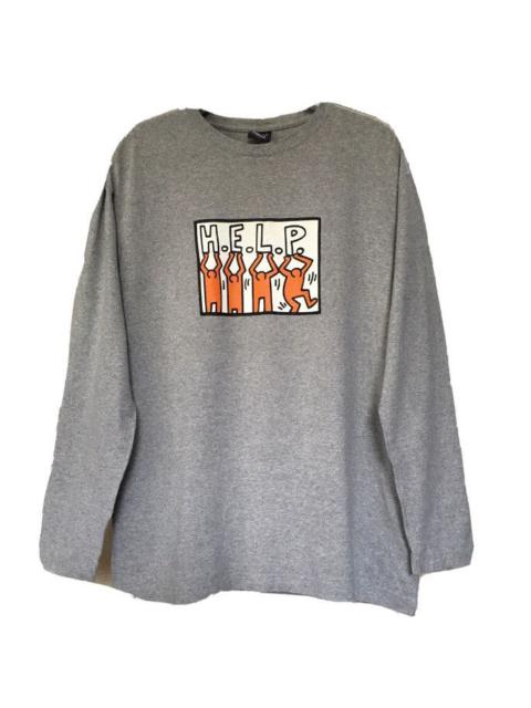 Other Designers Art - Vintage Keith Haring Help Buddies T Shirt