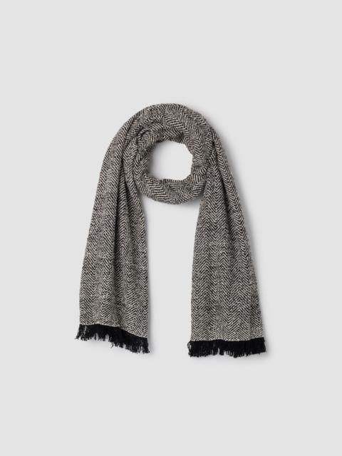 EILEEN FISHER Handloomed Organic Cotton Herringbone Scarf