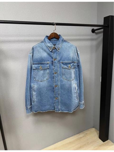 VERSACE Versace Medusa Stonewashed Denim Overshirt